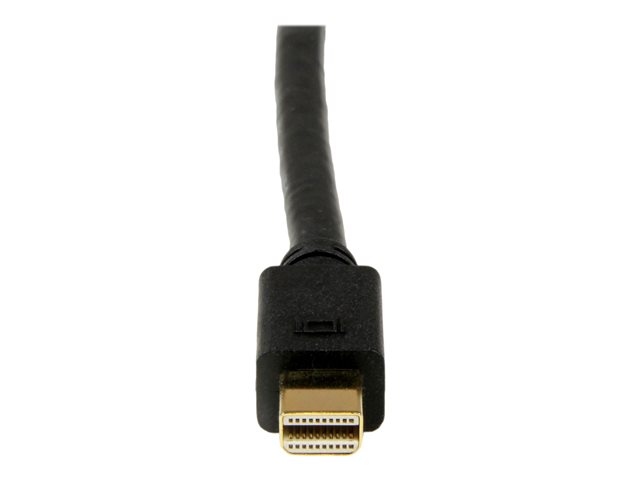 StarTech.com 3 ft Mini DisplayPort to DVI Adapter Cable - Mini DP to DVI Video Converter - MDP to DVI Cable for Mac / PC 1920x1200 - Black (MDP2DVIMM3B) - DisplayPort cable - Mini DisplayPort (M) to DVI-D (M) - 91.44 cm - thumbscrews - black