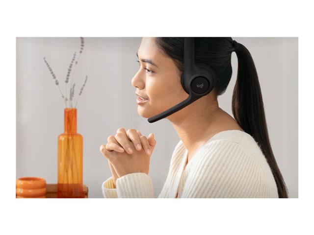 Logitech Zone 300 - Headset - on-ear - Bluetooth - wireless - midnight black
