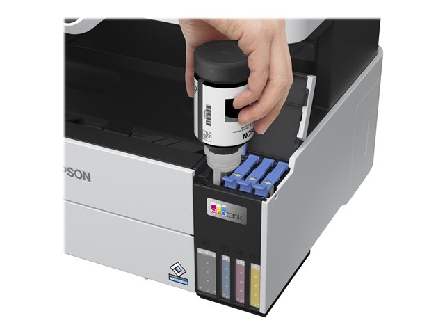 Epson EcoTank ET-5170 - Multifunction printer - colour - ink-jet - A4 (210 x 297 mm) (original) - A4/Legal (media) - up to 17 ppm (printing) - 250 sheets - 33.6 Kbps - USB, LAN, Wi-Fi