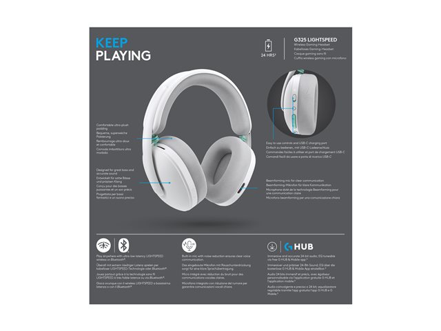 G325 GAMING HEADSET EMEA28I-935 WHITE RE