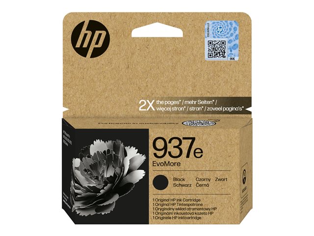 HP 937e EvoMore Black EN/DE/PL/CZ Ink
