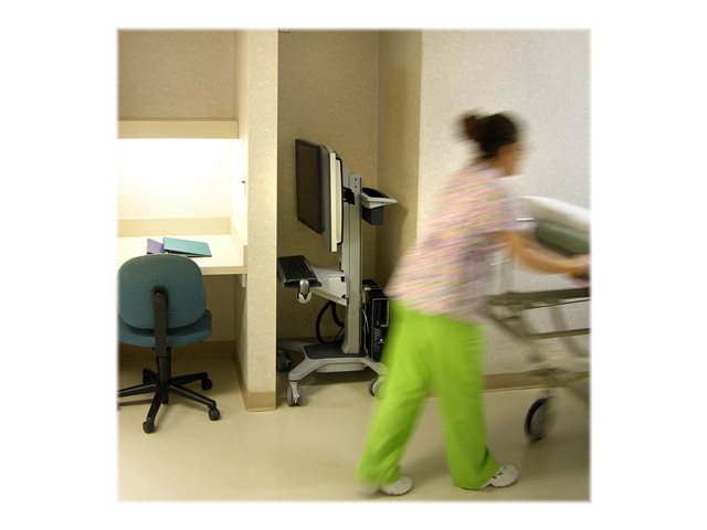 Neo-Flex Dual LCD Wideview Mobile Workspace Cart