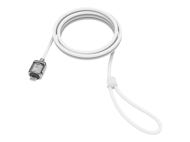 Compulocks T-bar Security Keyed Cable Lock - Security cable lock - white - 1.83 m - for Compulocks iPad 10.2-inch, Maclocks Rise Freedom Enclosed Rolling Kiosk