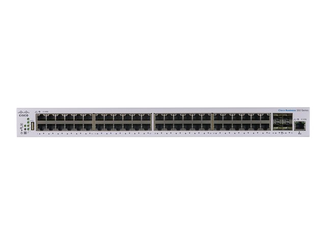 Cisco Business 350 Series CBS350-48XT-4X - Switch - L3 - Managed - 48 x 10GBase-T + 4 x 10 Gigabit SFP+ - rack-mountable