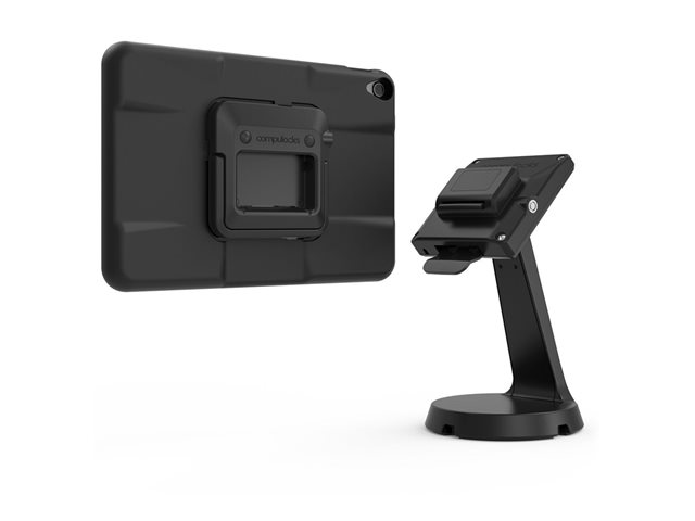 Compulocks iPad 10.9\" 10th Gen PowerMove Mast Counter Stand - Mounting kit (enclosure, mast stand) - for tablet - lockable - black - screen size: 10.9\" - counter - for Apple 10.9-inch iPad (10th generation)