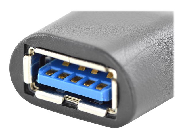 USB TYPE-C ADAPTER TYPE C TO AC TO A M/F SUPER-SPEED UL BL