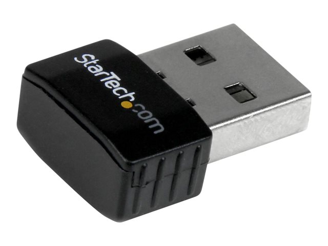 StarTech.com USB 2.0 300 Mbps Mini Wireless-N Network Adapter - 802.11n 2T2R WiFi Adapter - USB Wireless Adapter - N300 Wireless NIC (USB300WN2X2C) - Network adapter - USB 2.0 - 802.11b/g/n - black