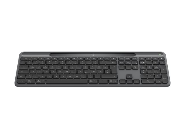 SLIM SOLAR+ KEYBOARD GRAPHITE - DEU - CE