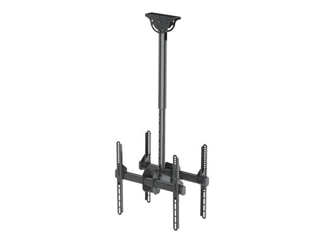 Neomounts NM-C440D - Bracket - full-motion - for 2 LCD displays - black - screen size: 32\"-60\" - ceiling mountable