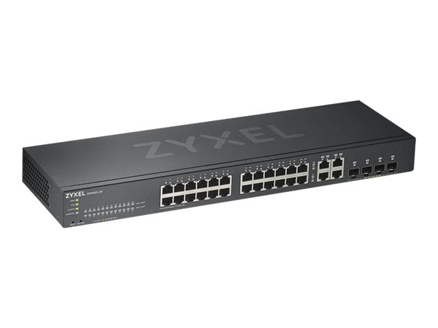 Zyxel GS1920-24v2 - Switch - smart - 24 x 10/100/1000 + 4 x combo Gigabit SFP - rack-mountable