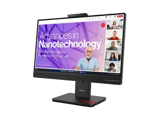 Lenovo ThinkVision T24-4v - LED monitor - 1920 x 1080 Full HD (1080p) @ 120 Hz - IPS - 250 cd/m² - 1500:1 - 4 ms - HDMI, VGA, DisplayPort, USB-C - speakers - eclipse black