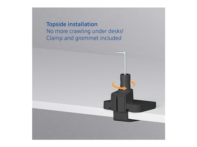 ACT - Mounting kit (monitor arm) - for LCD display / notebook - aluminium, plastic, steel - black - screen size: 17\"-49\" (monitor) / up to 17.3\" (notebook)