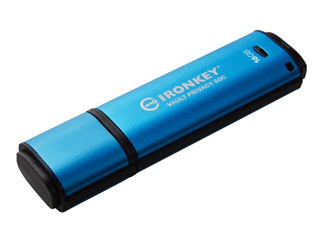16GB USB-C IronKey Vault Privacy 50C AES-256 Encrypted FIPS 197