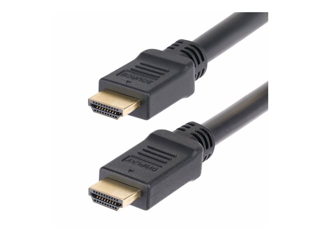 StarTech.com 15m Active HDMI 2.0 Cable, CMP, Plenum Rated, 4K 60Hz - High Speed - HDMI cable - HDMI male to HDMI male - 15 m - shielded - black - 4K60Hz support, HDR10 support, active, Unidirectional