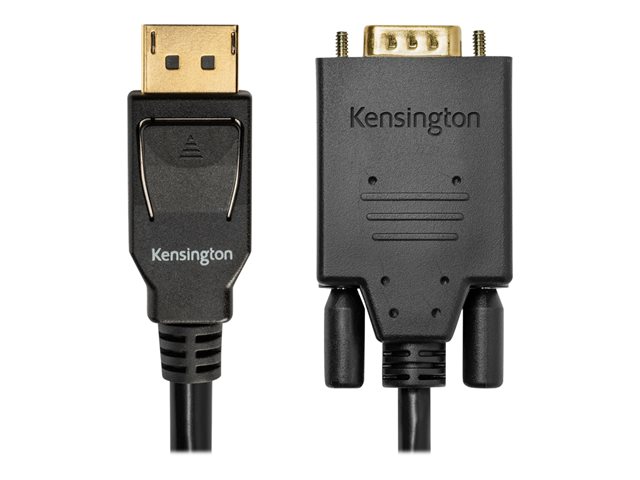 Kensington - Adapter cable - DisplayPort (M) to HD-15 (VGA) (M) - DisplayPort 1.2 - 1.83 m - passive, 1080p support - black