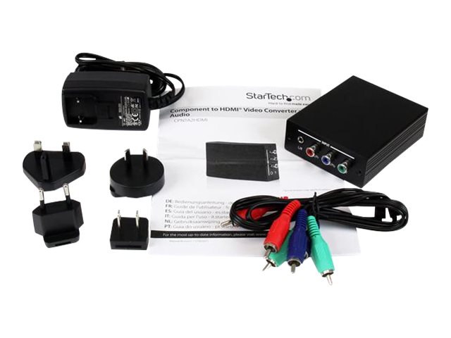 StarTech.com Converge A/V Component with Audio to HDMI® Format Converter - Video converter - HDMI ( HDCP ) (CPNTA2HDMI) - Video converter - component video - HDMI - black