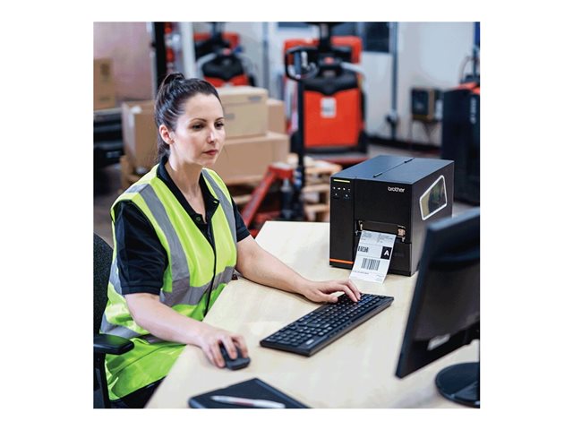 Brother Titan Industrial Printer TJ-4522TN - Label printer - direct thermal / thermal transfer - Roll (11.4 cm) - 300 dpi - up to 305 mm/sec - LAN, serial, USB host, USB 2.0