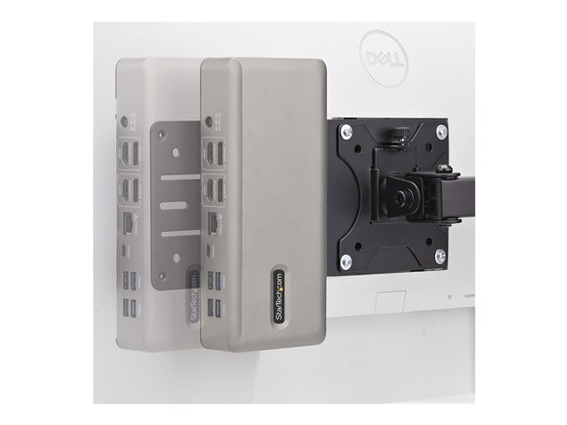 StarTech.com VESA Mounting Bracket for NUC/Thin Clients/Docking Stations - Mounting component (2 VESA mount brackets) - for thin client - steel - black - monitor