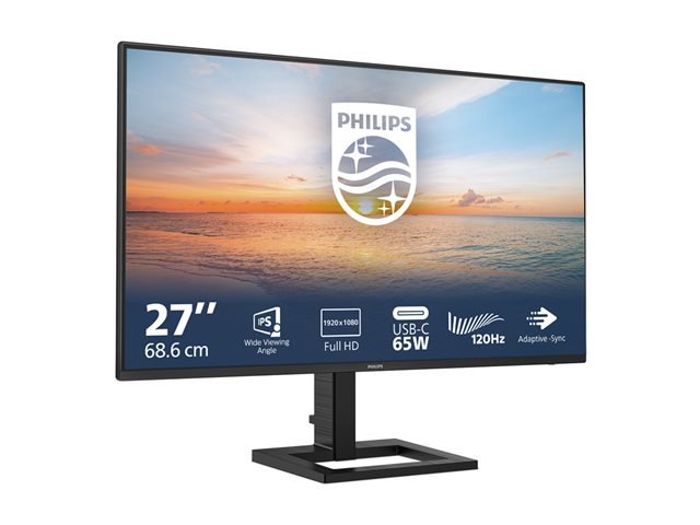 Philips 27E1N1300AE - LED monitor - 27\" - 1920 x 1080 Full HD (1080p) @ 100 Hz - IPS - 1300:1 - 1 ms - HDMI, USB-C - speakers - textured black