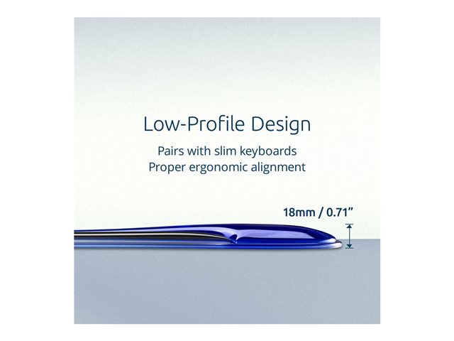Slim Duo Gel Keyboard Wrist Rest - Blue