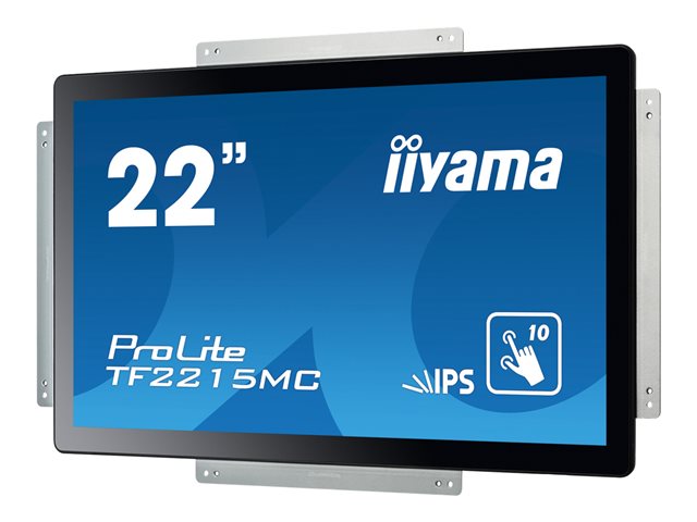 iiyama ProLite TF2215MC-B2 - LED monitor - 22\" (21.5\" viewable) - open frame - touchscreen - 1920 x 1080 Full HD (1080p) @ 60 Hz - IPS - 350 cd/m² - 1000:1 - 14 ms - HDMI, VGA, DisplayPort - black