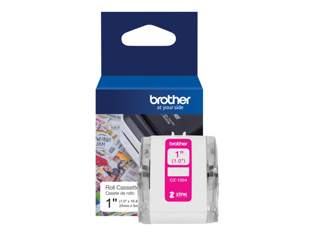 Brother CZ-1004 - Roll (2.54 cm x 5 m) 1 roll(s) continuous labels - for Brother VC-500W