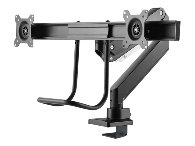 Neomounts NM-D775DX - Mounting kit - full-motion - for 2 LCD displays - black - screen size: 10\"-32\" - clamp mountable, grommet, desk-mountable