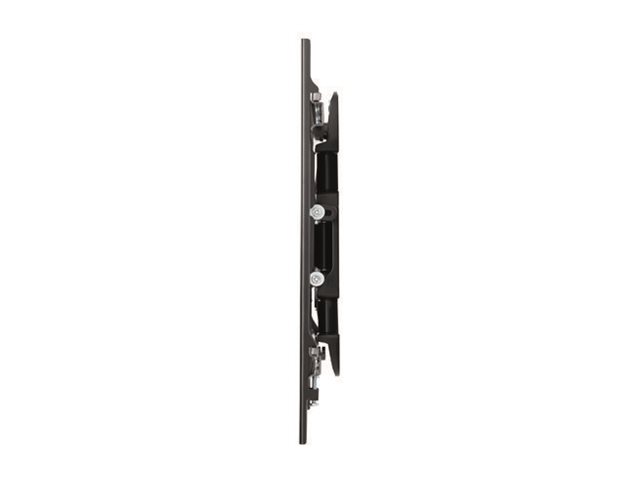 B-TECH BTV513/B - Mounting kit (double arm wall mount, mounting plate, cable management clip, 2 interface brackets) - Ultra-Slim - for flat panel - black - screen size: up to 55\" - mounting interface: up to 400 x 400 mm