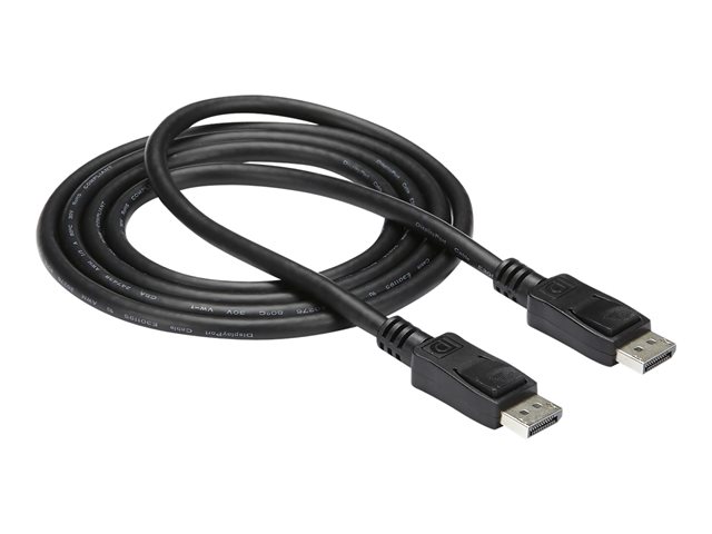 StarTech.com 1m DisplayPort 1.2 Cable with Latches M/M DisplayPort 4k - DisplayPort cable - DisplayPort (M) to DisplayPort (M) - 1 m - latched - black