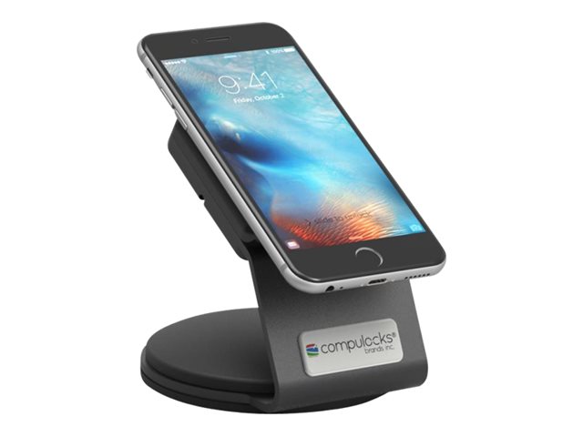 Compulocks Universal EMV Smartphone Security Stand - Stand - for mobile devices - lockable - black - wall-mountable, desktop, counter