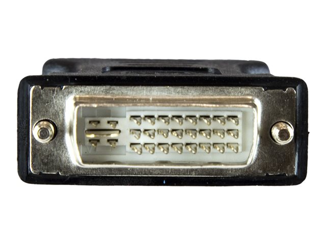StarTech.com DVI to VGA Cable Adapter - Black - M/F - DVI-I to VGA Converter Adapter (DVIVGAMFBK) - VGA adapter - DVI-I (M) to HD-15 (VGA) (F) - molded, thumbscrews - black