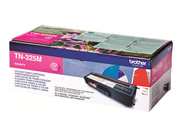 Brother TN325m - Magenta - original - toner cartridge - for Brother DCP-9055, DCP-9270, HL-4140, HL-4150, HL-4570, MFC-9460, MFC-9465, MFC-9970