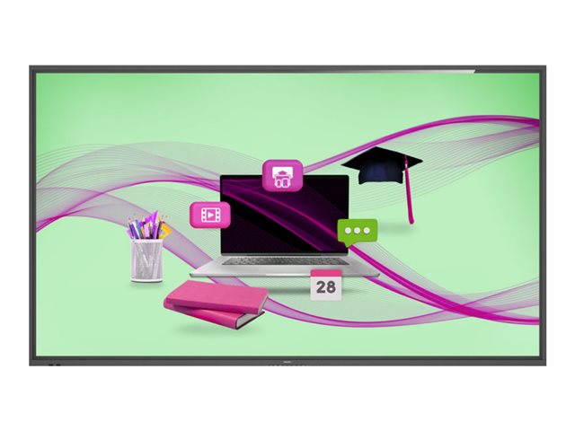 Philips 86BDL4052E - 86\" Diagonal Class (85.6\" viewable) - E-Line LED-backlit LCD display - interactive digital signage - with touchscreen (multi touch) - Android - 4K UHD (2160p) 3840 x 2160
