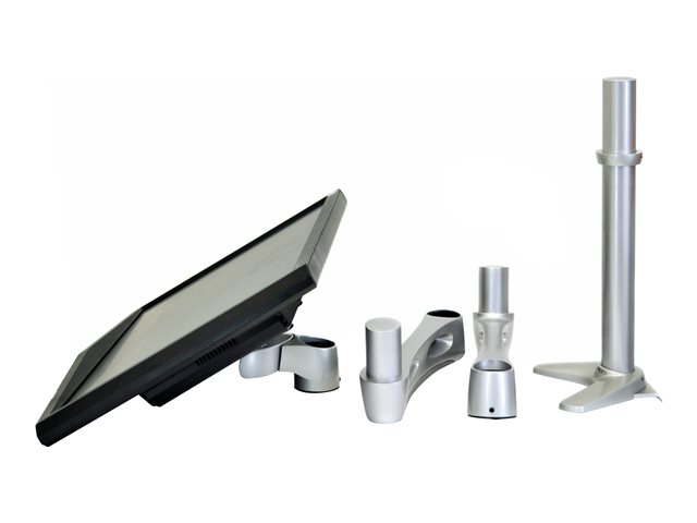 Ergotron Neo-Flex - Mounting kit (2 extensions, pivot, desk clamp base, grommet-mount base) - for LCD display - aluminium, powder-coated steel, high-grade plastic - silver - screen size: up to 27\"