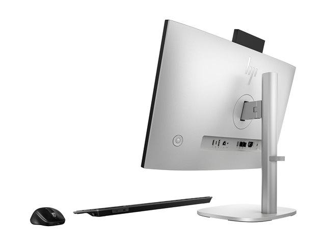 HP EliteStudio 8 G1i AI - All-in-one Core Ultra 7 265 / up to 5.3 GHz - RAM 16 GB - SSD 512 GB - NVMe - Intel Graphics - Gigabit Ethernet, IEEE 802.11ax (Wi-Fi 6), IEEE 802.11be (Wi-Fi 7), Bluetooth 5.4 - Win 11 Pro - monitor: LED 23.8\" 1920 x 1080 (Full HD) @ 75 Hz - keyboard: International English - pike silver - Smart Buy - with HP Wolf Pro Security Edition (1 year)