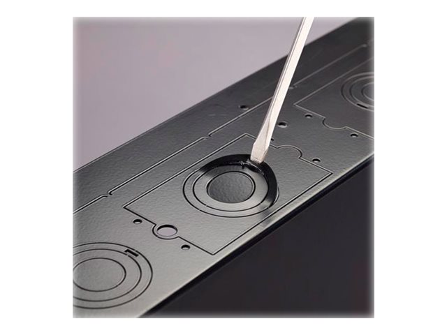 In-wal box with flange and without cover in black