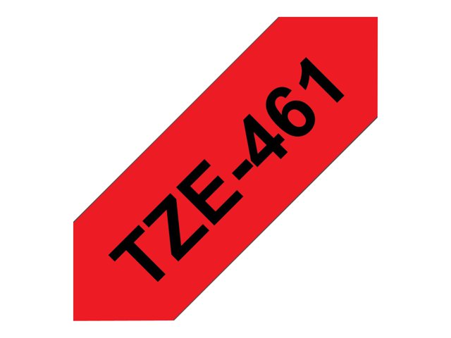 Brother TZe-461 - Black on red - Roll (3.6 cm x 8 m) 1 cassette(s) laminated tape - for Brother PT-H110, P-Touch PT-3600, 9700, D800, H110, P900, P950, P-Touch Cube XP PT-910