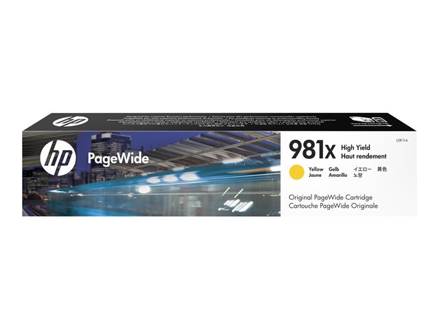HP 981X - 116 ml - High Yield - yellow - original - PageWide - ink cartridge - for PageWide Enterprise Color MFP 586, PageWide Managed Color E55650