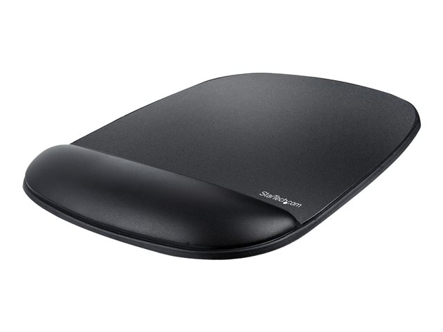 StarTech.com Mouse Pad with Hand rest, 6.7x7.1x 0.8 in (17x18x2cm), Ergonomic Mouse Pad with Wrist Support, Desk Wrist Pad w/ Non-Slip PU Base for Office/Home/Computer/Laptop - Cushioned Gel Mouse Pad w/ Palm Rest - Mouse pad with wrist pillow - blac