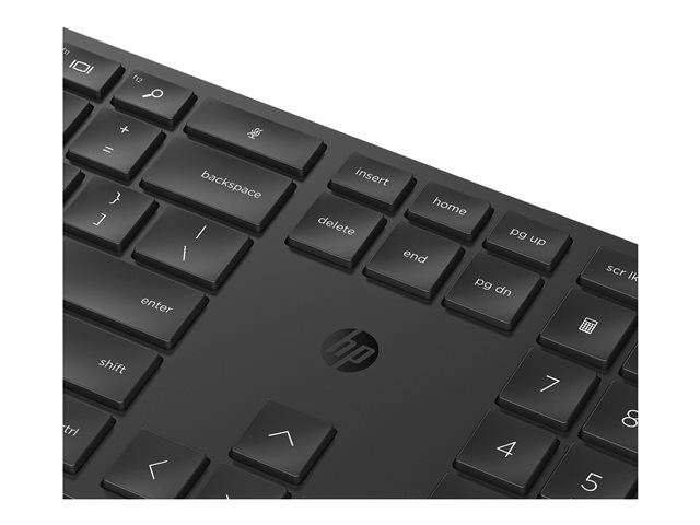 HP 650 - Keyboard and mouse set - wireless - AZERTY - Belgium - black