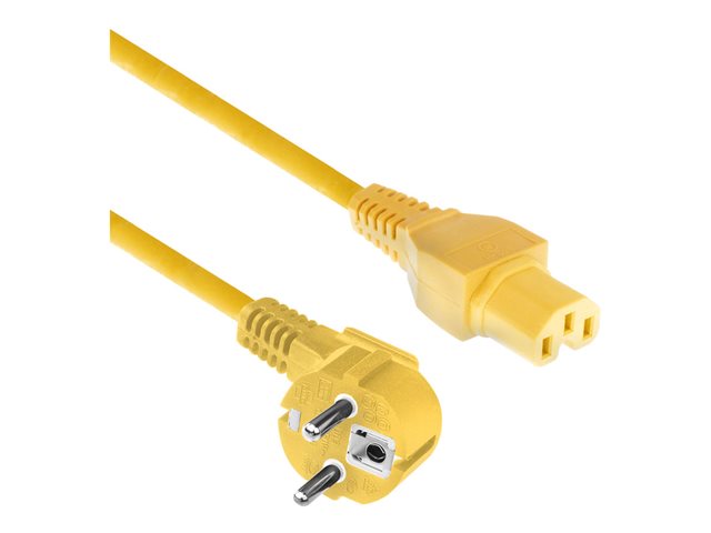 POWERCORD CEE 7/7-C15 YL 1.50M. 1 stk