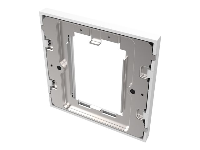 VISION Techconnect Modular AV Faceplate - LIFETIME WARRANTY - Single-Gang UK surround - frame which accommodates two modules - fits to TC3 BACKBOX1G or TC3 MUDRING1G, or any standard single-gang UK backbox (pattress) - 86 x 86 mm / 3.4 x 3.4\" - plastic - white