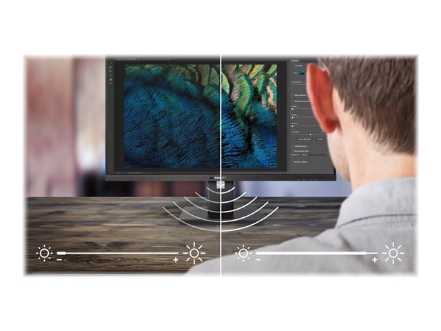 Philips 24B1U5301H - 5000 Series - LED monitor - USB - 23.8\" - 1920 x 1080 Full HD (1080p) @ 75 Hz - IPS - 300 cd/m² - 1000:1 - 4 ms - HDMI, DisplayPort, USB-C - speakers - black