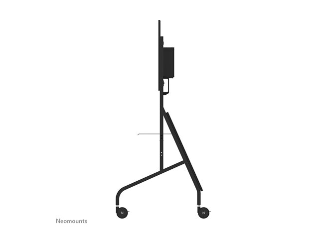 Neomounts FL50-575BL1 - Cart - sturdy - for display stand - floor stand - lockable - steel - black - screen size: 65\"-115\"