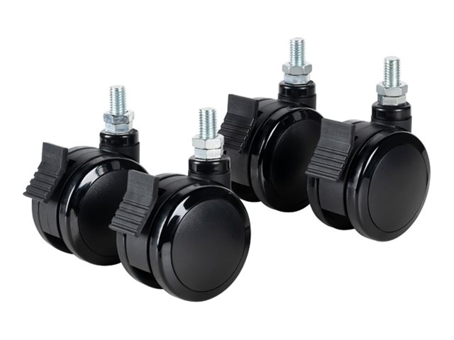 B-TECH Mode-AL BTW075-4 - Mounting component (4 casters) - braked - black