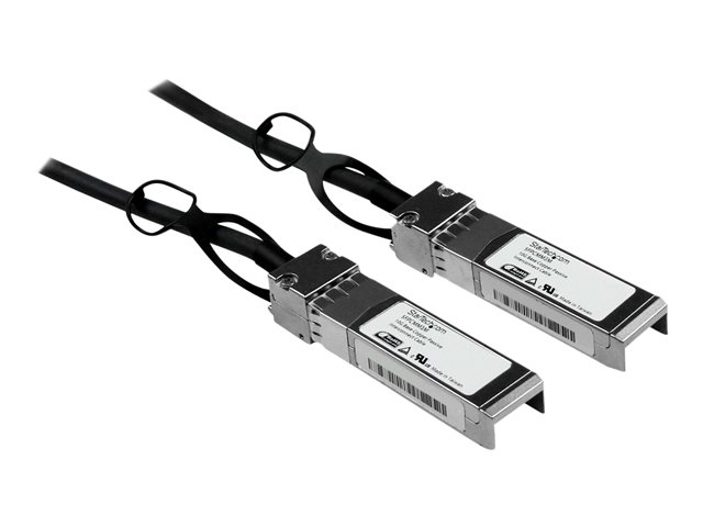 StarTech.com Cisco SFP-H10GB-CU3M Compatible 3m 10G SFP+ to SFP+ Direct Attach Cable Twinax, 10GbE SFP+ Copper DAC 10 Gbps Low Power Passive Transceiver Module DAC, Cisco Firepower, ASR920 - Lifetime Warranty (SFPCMM3M) - Direct attach cable - SFP+ to SFP+ - 3 m - twinaxial - for P/N: ET10GSFP, PEX10000SFPI, PEX10GSFP, PEX10GSFP4I, PEX20000SFPI