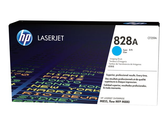 HP 828A - Cyan - original - drum kit - for Color LaserJet Managed Flow MFP M880, LaserJet Enterprise Flow MFP M880