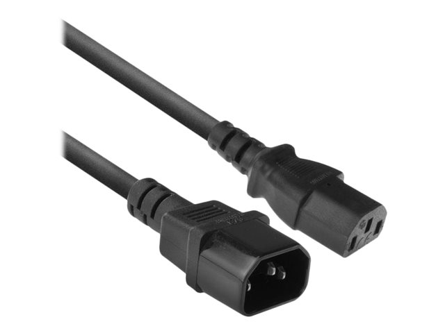 Stroomverlengkabel - power IEC 60320 C13 naar IEC 60320 C14 - 230 Volt wisselstroom V - 6 A - 1.8 m - zwart