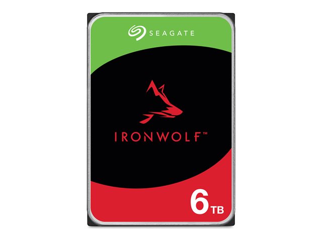 Seagate IronWolf ST6000VN006 - Hard drive - 6 TB - internal - 3.5\" - SATA 6Gb/s - buffer: 256 MB - with 3 years Seagate Rescue Data Recovery