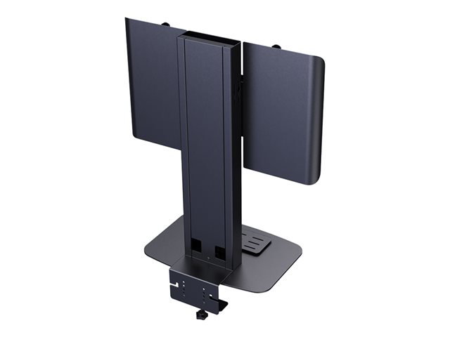 Fits display 37-60\" with VESA sizes up to 600 x 400 - designed to sit at end of table for huddle spaces or board rooms - avoids need for floor stand or wall mount - includes video bar shelf - mini PC can stow in column - cable management - SWL 25 kg